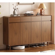 Solid wood Shoe cabinet Entrance hall Bay area Storage Large capacity Storage cabinet kabinet kasut