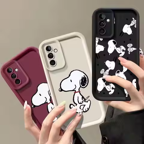 Cute Snoopy Pattern Phone Case for Samsung Galaxy A55 5G A54 A34 A35 A14 A15 A25 A23 A24 A51 A71 A50