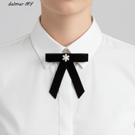 DELMER Black Ribbon Pin, Awareness Melanoma Cancer Black Bow Brooch Pin, Lapel Pin Skin Cancer Breas