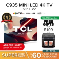 TCL C935 Mini LED | 4K TV Google TV 65 75 inch | 144Hz VRR | Dolby Atmos | Dolby Vision | IMAX Enhanced | HDR 10+