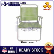 KM Furniture 3V Lazy Chair w String/ Strap Relax Chair/ Foldable Folding Chair/ Kerusi Malas (Random Colour)