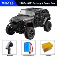 RC Crawler 4X4 Car MN128 2.4G Climbing Buggy Professional With LED Light Full Scale Remote Control