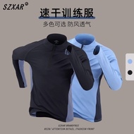 2025 New Style Hot-selling Outdoor Sports Half-Zipper Quick-Drying Long-Sleeved T-Shirt Men Women Cy