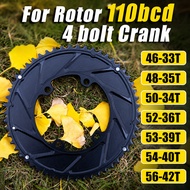 Pass quest chainring 110bcd 4 bolt For Rotor Crank Support 9 10 11 12 speed chains 50 34 52 36 54 40