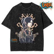 UNBR 2025 Hot Anime Arcane Jinx VIKTOR Caitlyn Washed T-shirt