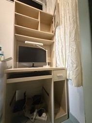 木製電腦桌連書架 組合櫃