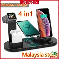 【Ready Stock 24H】4 in 1 Wireless Charger For Phone Charging Dock Station Compatible For Watch Charge