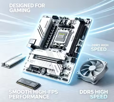 B650M GAMING PLUS AM5 Motherboard Support AMD Ryzen 57500FRyzen7 7600X7700CPU DDR5 RAM DesktopGaming