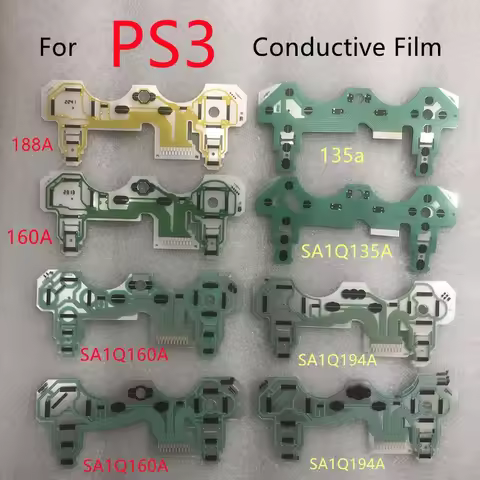 5pcs/lot for Ps3 Game Controller Conductive Film Keypad Button Ribbon Flex Cable SA1Q160A SA1Q194A S