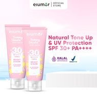 Paket 2 pcs Elumor Sunny Shield 100g Body Serum Whitening Sunscreen spf 30 pa ++++ Niacinamide