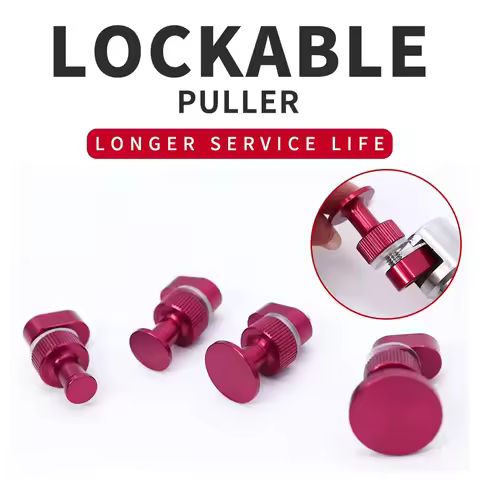 4PCS Aluminum Alloy Car Body Dent Removal Pulling Tabs Dent Remove Puller Tabs Auto Dent Repair Tool