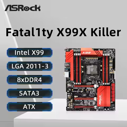 ASRock X99X KILLER Motherboard Support i7-6800K 6900K E5-4669 2695 2690 2629 2683 2609 1680 CPU 8xDD