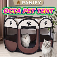 PAWIFY Cat Tent Rumah Kucing Octagon Pet Tent Portable Outdoor Pet Tent Dog Tent Cat Tent House Tent Kucing Playpen Pet