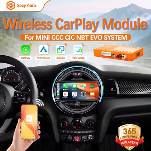 SAZYAUTO Wireless CarPlay Android Auto for Mini R55 R56 R57 R58 R59 R60 R61 F54 F55 F56 F57 Clubman 