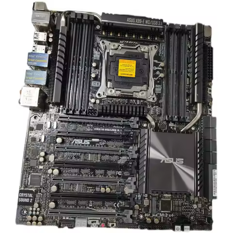 Asus X99-E WS/USB 3.1 workstation motherboard supports all graphics cards, 7 cards and full speed