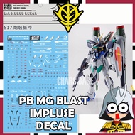 PB MG BLAST IMPULSE FORCEC IMPULSE DECAL DALIN DECAL S17