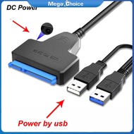 MegaChoice【Fast Delivery】SATA To USB Type-A Hard Drive Cable 5Gbps External Hard Drive Cable Connector 2.5" SATA Drive Adapter USB3.0 SATA Drive Cable
