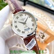 精選好物頂級出品 浪琴-Longines精品男士腕表 經典大三針設計男錶 全自動機械錶 316精鋼皮帶錶 時尚男錶  尺