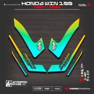 HONDA STRIPING WIN 100 MFX21/STICKER BODY MOTORCYCLE WIN 100 OLD NEW/STICKER LIST VARIATION/1997-200
