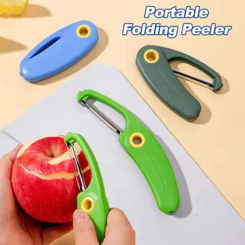 Portable Folding Fruit Peeler Multi-functional Portable Travel Stainless Fruit Vegetable Shred Grate