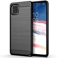 Samsung A81 Softcase fiber Carbon Case - Black