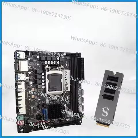 New C246 Black Synology FlyCow ITX Soft Router NAS Storage Server Low Power B250/C236 Motherboard