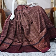 Silk Sarong 3-Shuttle 49-Piece Fabric 60 Baht Size 1x2 Meters Fresh Hole Pattern Classic Tone Code R