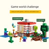 minecraft toy minecraft Minecraft Birthday Gift Building Blocks Minecraft 21275 TNT Jungle House Ass