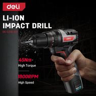 DELI 16V Cordless Impact Drill (16V / 45Nm / 10mm / 30600bpm ) DE-CZ16-1D2