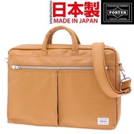 己停産PORTER 2way briefcase 仿皮兩用公事包 business bag 男斜孭袋返工袋 men PORTER TOKYO JAPAN