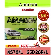 65D26L / NS70L / NS70 car Battery MF amaron Go/ HiLife