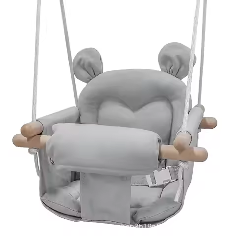 Wooden Baby Hanging Swing Baby Swing Indoor Outdoor Toddler Swing Infant Room Decorations