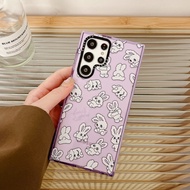 【White rabbit】Casetify Fashion TPU Phone Case SoftPattern Case for Samsung s24ultra s24+ s24 s23ultra s23 s22+ s22ultra s21 21+ s21ultra s20 s20+ s20ultra Drop Resistant