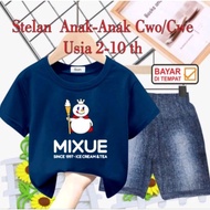 (3BT6-A Children's Suits UNISEX SEMI JEANS 2-10 Yrs (MIXUE) 939➚