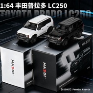 [925hot] MASDI1: 64 with Shock Absorber Toyota Prado LC250SUV Off-Road Vehicle Alloy Car Model Colle