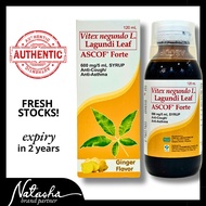 Ascof Forte Lagundi Leaf 120ml Syrup Ginger Flavor  by Natasha co-brands