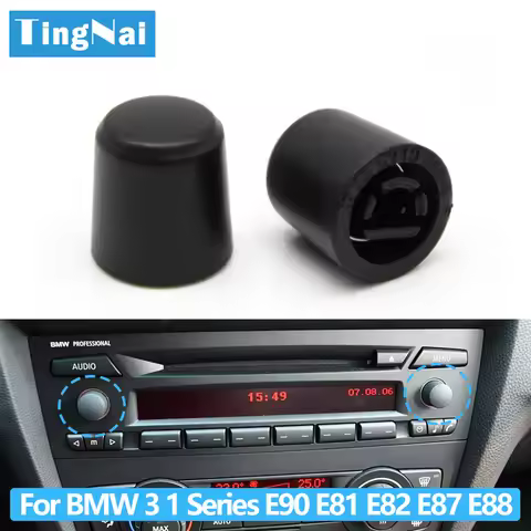 Car Radio CD Player Volume Button Knob For BMW 3 1 X1 Z4 Series E90 E81 E82 E87 E88 E84 E89 2005-201