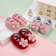 916 Baby Prewalker baby shoes with large floral non-slip soles