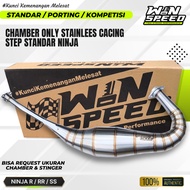 Chamber/ Perut Ninja RRknalpot/R STAINLESS WORM STANDARD UK 39-40-40.5-41-41.5-42- WIN SPEED