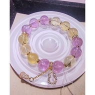 Lemon Citric with Bolivia Amethyst Bracelet