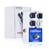 ammoon POCKECHO Delay & Looper Guitar Effect Pedal 8 Delay Effects Max. 300s Loop Time Tap Tempo Fun