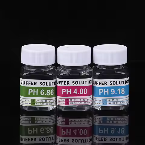 Reusable 50 Ml Bottles Of PH 4.00 6.86 9.18 Calibration Solution PH Solution Buffer PH Meter Buffer 