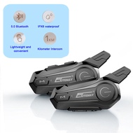 JBMBHC X1 Plus Motorcycle Helmet Intercom Headset Bluetooth 5.0 IPX6 Waterproof Moter Interphone for