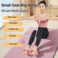 Elastic Yoga Resistance Band With Foot Pedal Puller For Arm Training 4-6 Tube Latex Fitness Rope ﻿
