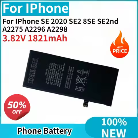 High Capacity 100% New 3.82V 1821mAh Mobile Phone Battery for IPhone SE 2020 SE2 8SE SE2nd A2275 A22