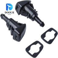 DOOUR 2Pcs Washer Nozzles, Black Front Windshield, Car Assessories Parts Car Washer For Car