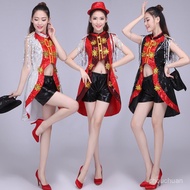 Modern Dance Costume Summer Adult Sequin Stage Nightclub DS Performance Jazz Female Short Style 65C8