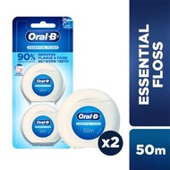 ORAL-B Essential Waxed Dental Floss 2 x 50m