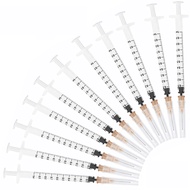 20-50pcs Disposable Plastic Industry Syringe 1ml 2ml 3ml 5ml 10ml With Needles 1cc Sterile Injector