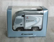 [丸山建機模型店]---FUSO-CANTER  Q版箱型貨車模型(銀色)